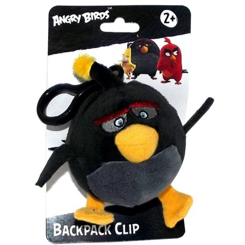 License 2 Play Inc Angry Birds Movie 4 5 Plush Clip On Bomb Target