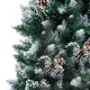 vidaXL Christmas Tree Artificial Xmas Tree with Pine Cones and White Snow - 6 x 3 ft - 4 of 4