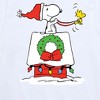 Boys' - Peanuts - Snoopy & Woodstock House Sleigh Short Sleeve Graphic T-Shirt - 2 of 4
