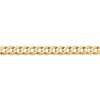 Black Bow Jewelry Men's 6.75mm 14k Yellow Gold Open Concave Curb Chain Bracelet - 2 of 4