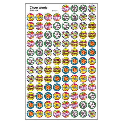 Trend Cheer Words superSpots Stickers, 800 ct (Pack of 6)