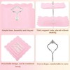 Unique Bargains 3 Tier Dessert Cupcake Stand Square with Tiered Serving Tray for Donuts Fruits Pink Silver Tone - 3 of 4