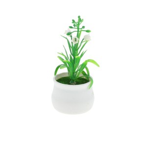 Unique Bargains Realistic Artificial Plants Bell Flower Mini Plastic 1.97"x1.97"x5.51" 1 Pcs - 1 of 4