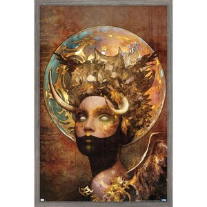 Trends International Jena DellaGrottaglia: Cosmic Zodiac - Taurus Framed Wall Poster Prints - 1 of 4