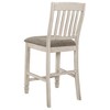 Kumasinova Nutmeg&Country Cream Bar Stools Set of 2,Counter Stools with Slatted Back,Solid Hardwood Counter Height Bar Stools for Kitchen Island - 4 of 4