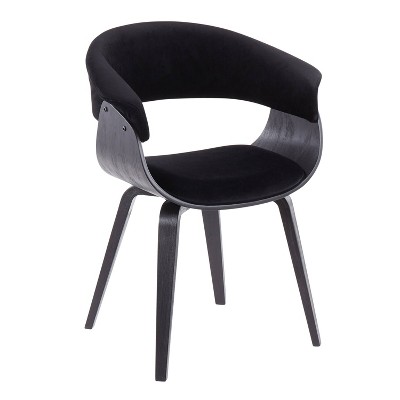 Vintage Mid-Century Modern Dining Chair Black - LumiSource