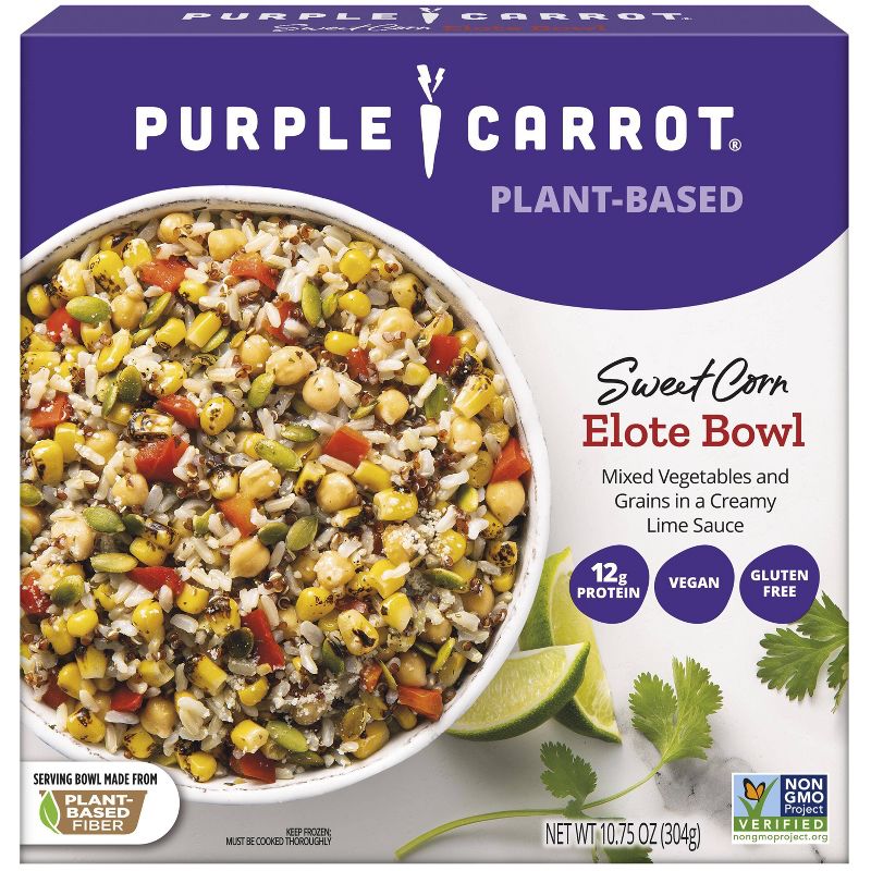 Purple Carrot Gluten Free Vegan Frozen Sweet Corn Elote Bowl - 10.75oz, 1 of 9