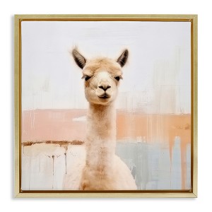 Stupell Industries Rustic Llama Portrait, 18" x 18" - 1 of 4