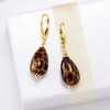 Ross-Simons Italian Leopard-Print Murano Glass Drop Earrings in 18kt Gold Over Sterling - 3 of 4
