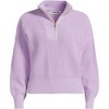 Lands' End Women's Drifter Shaker Wedge Quarter Zip Sweater - 3 of 3