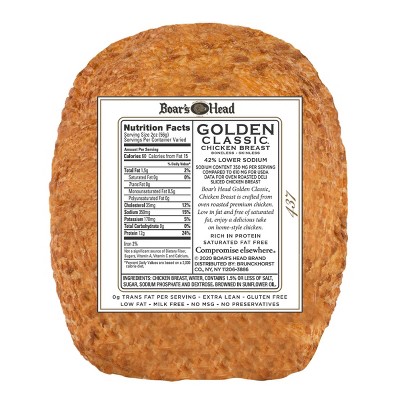 Boar’s Head Golden Classic Chicken - 4.5lbs - priced per lb