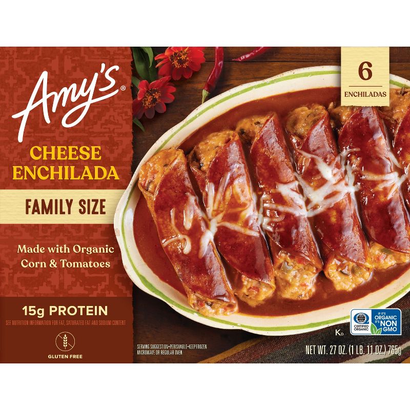 Amy&#39;s Gluten Free Cheese Frozen Enchilada - 27oz, 5 of 6