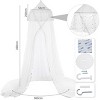 YEERSWAG Elegant Princess Bed Curtain Net Round Floral Mosquito Net For Single to King Size - 2 of 4