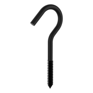 National Hardware Medium Storm Shine Black Steel 4-1/4 in. L Screw Hook 60 lb 1 pk - 1 of 1
