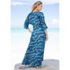 Swim 365 Women's Plus Size Faux-Wrap Swim Cover Up - 3 of 4