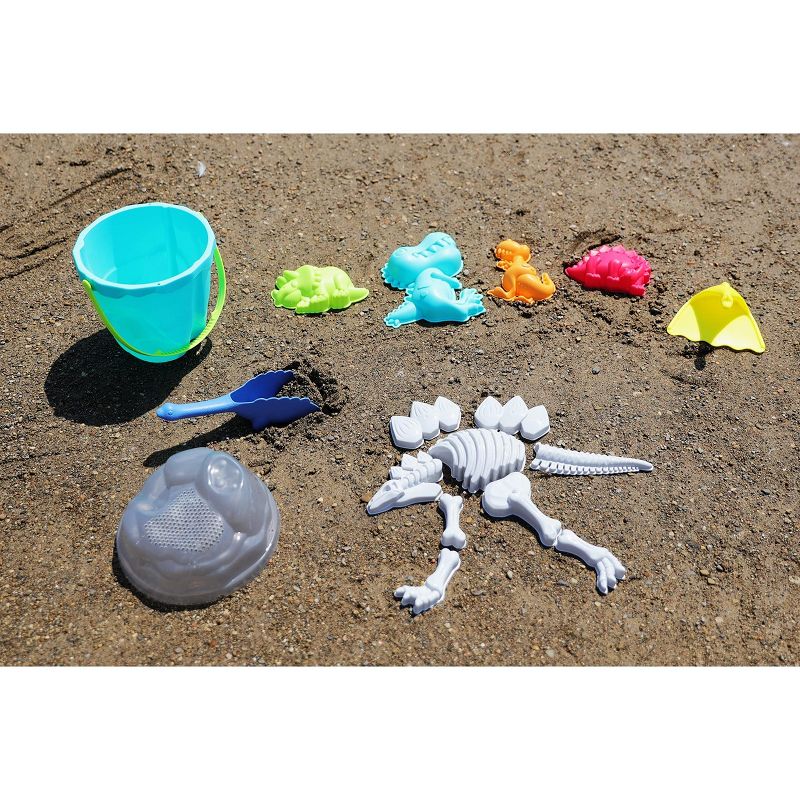 Top Race Dinosaur Beach Toys and Sand Tools - 21 Pieces, 4 of 7