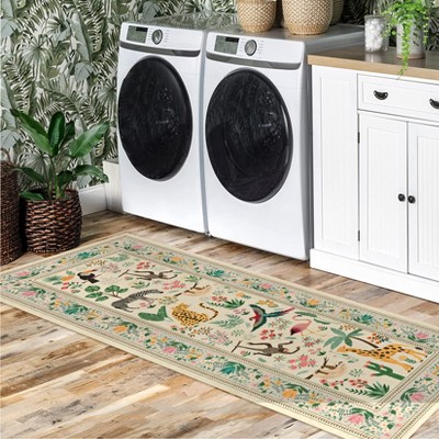 Washable Animal Rug Soft Low Pile Non Slip Large Carpet For Living Room, Nursery, Hallway, Entryway, Nursery, Kids Room