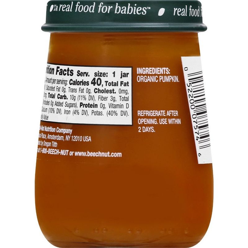 Beech-Nut Organics Pumpkin Baby Food Jar - 4oz, 6 of 12