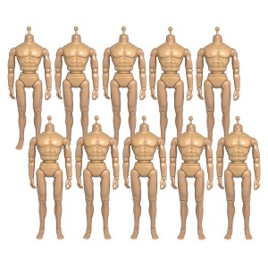 Set of 10 12 Inch 1/6th Scale Super Articulated Type S Male Action Figure Bodies [Flesh] - 1 of 4