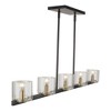 Artcraft Lighting Salinas 5 - Light Pendant in  Black/Brass - 3 of 4