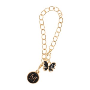 Unique Bargains Butterfly Heart Cup Chain Charm Water Cup Pendant 1 Pc - 1 of 4