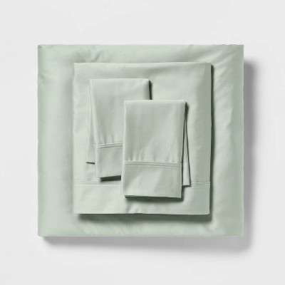 400 Thread Count Solid Performance Sheet Set - Threshold™