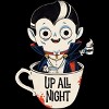 Men's Design By Humans Dracula and coffee By ppmid T-Shirt - 2 of 4