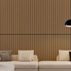 Hrinhom 2Pcs Wall Panels,45.3"X23.6" Wood Look Acoustic Slat Wall Paneling,Sound proof 3D Wall Panels - 3 of 4