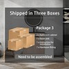 SEVOBAL Bathroom Vanities 42 Inch Freestanding Vanity with Black Ceramic Sink Soft Close Door for Bathroom, Beige, 41.8"*18.31"*34.25" - 4 of 4