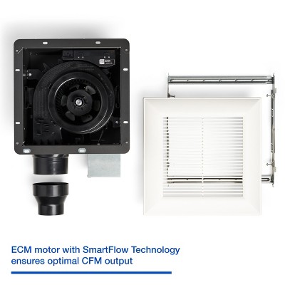 White Energy Star Retrofit Bathroom Ceiling Exhaust Fan