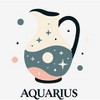 Aquarius Zodiac Pitcher With Water Adult Crew Neck Long Sleeve Tee - 2 of 2