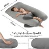LISM U Shaped Maternity Full Body Pillow for Women with Hip,Back Pain Support - 2 of 4