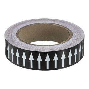 Unique Bargains 360 Degree Visibility Directional Flow Arrow Tape for Pipe Flow Labeling - 1 of 4
