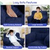 Kids Bean Bag Chair, Comfy Toddler Chair with Plush Bear, Toddler Bean Bag Sofa for Boys and Girls, Soft Corduroy Cover Lazy Sofa - 2 of 4