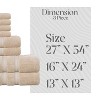 Home Weavers Elegance Essentials 550GSM 100% Cotton Zero Twist Super Absorbent Bath Towel Set - 2 of 4