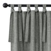 Awesome Home  Garrett Textured Tie Knots Curtains Pair, 52"X108" , Medium Gray - 3 of 4