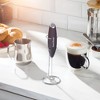 Peach Street Powerful Handheld Milk Frother, Mini Frother Wand, Battery Operated Stainless Steel Mixer, With Stand. for Milk, Latte - 2 of 4