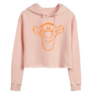 Women's - Disney - Tigger Sketch Cropped Graphic Hoodie - 1 of 2
