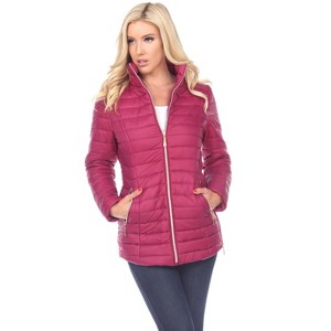 Women's Puffer Coat - White Mark - 1 of 3