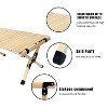 PAGED Wooden Folding Table Multi-Function Portable Outdoor Dining Table with X-Type Scientific Support for Patio, Lawn, Poolside - 2 of 4
