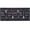 Home Mart Goods Black Washable Kitchen Runner Mat With Non-Slip Backing - 20"x55" - 2 of 4
