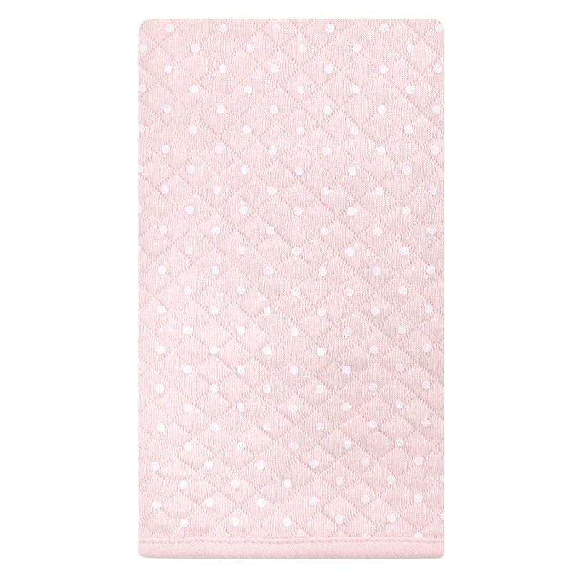 Hudson Baby Infant Girl Quilted Burp Cloths, Pink Safari, One Size, 4 of 8