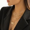 HTUTWOO Love, Cross and Letter Multilayer Necklaces, Stacking Pendant Necklaces, Jewelry Gift for Women - 2 of 4