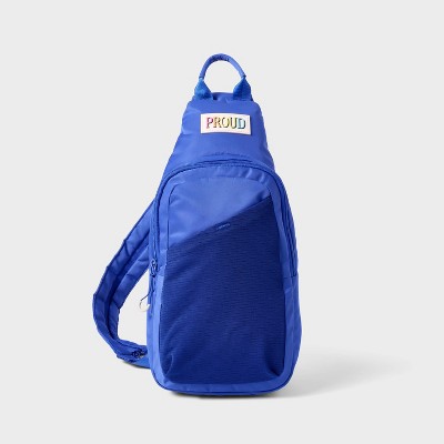 Pride Adult Convertible Sling 'Proud' Backpack - Blue