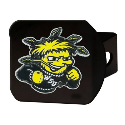 NCAA Wichita State Shockers University Metal Emblem Hitch Cover - Black