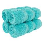 American Soft Linen 4 Pack Washcloth Set, 100% Cotton Washcloth Hand Face Towels for Bathroom and Kitchen