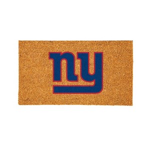 EvergreenNFLNew York Giants Logo Natural Coir 28 x 16 Inches Indoor Outdoor Doormat - 1 of 4