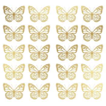 Butterfly Peel and Stick Wall Decal Gold - RoomMates