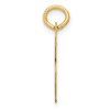 Black Bow Jewelry 14k Yellow Gold, Madison Collection, Medium Script Initial Pendant A-W - 2 of 4