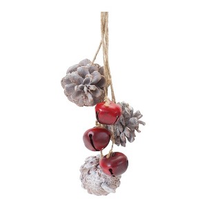 Melrose Bell and Pine Cone Drop Ornament (Set of 6) - 1 of 3